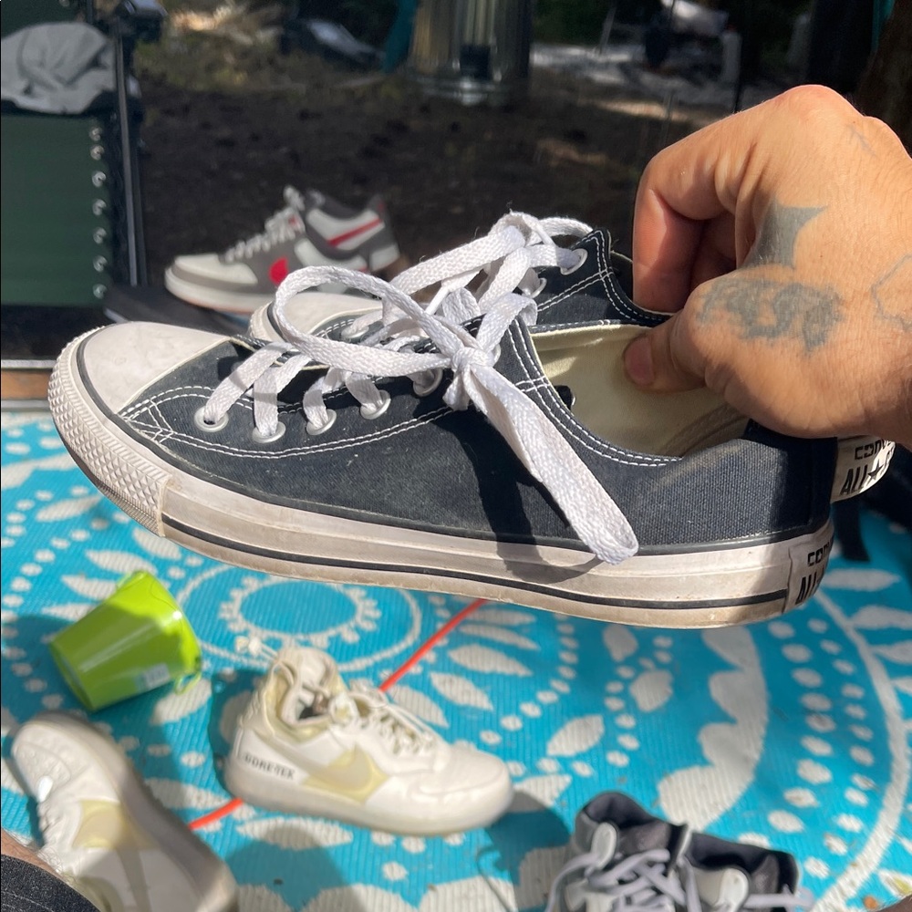 Converse Kids Black and White Sneakers